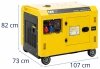  Agregat prądotwórczy Diesel - 7220 / 8500 W - 30 l - 240/400 V - mobilny - AVR - Euro 5 MSW 10062297 MSW-AVR 8500S MAX EURO5